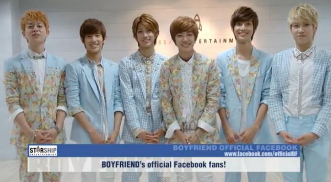 BOYFRIEND GREETING FROM OFFICIAL FACEBOOK PAGE