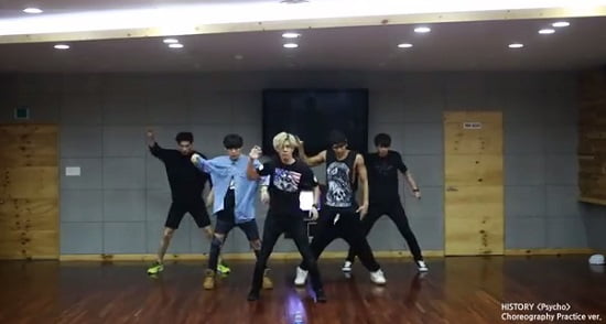 HISTORY 『Psycho』振り付けの練習
