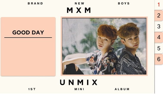 「プロデュース101」出身MXM、デビューアルバム「UNMIX」Album Preview