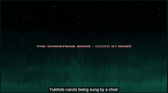 BLACKPINKロゼ カバーソング「THE CHRISTMAS SONG」を公開