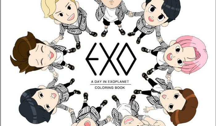 EXO、カラーリングブック「EXO:A DAY IN EXOPLANET」発売