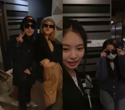 BLACKPINKジェニ 初インスタライブ。BIGBANGのG-DRAGONも登場