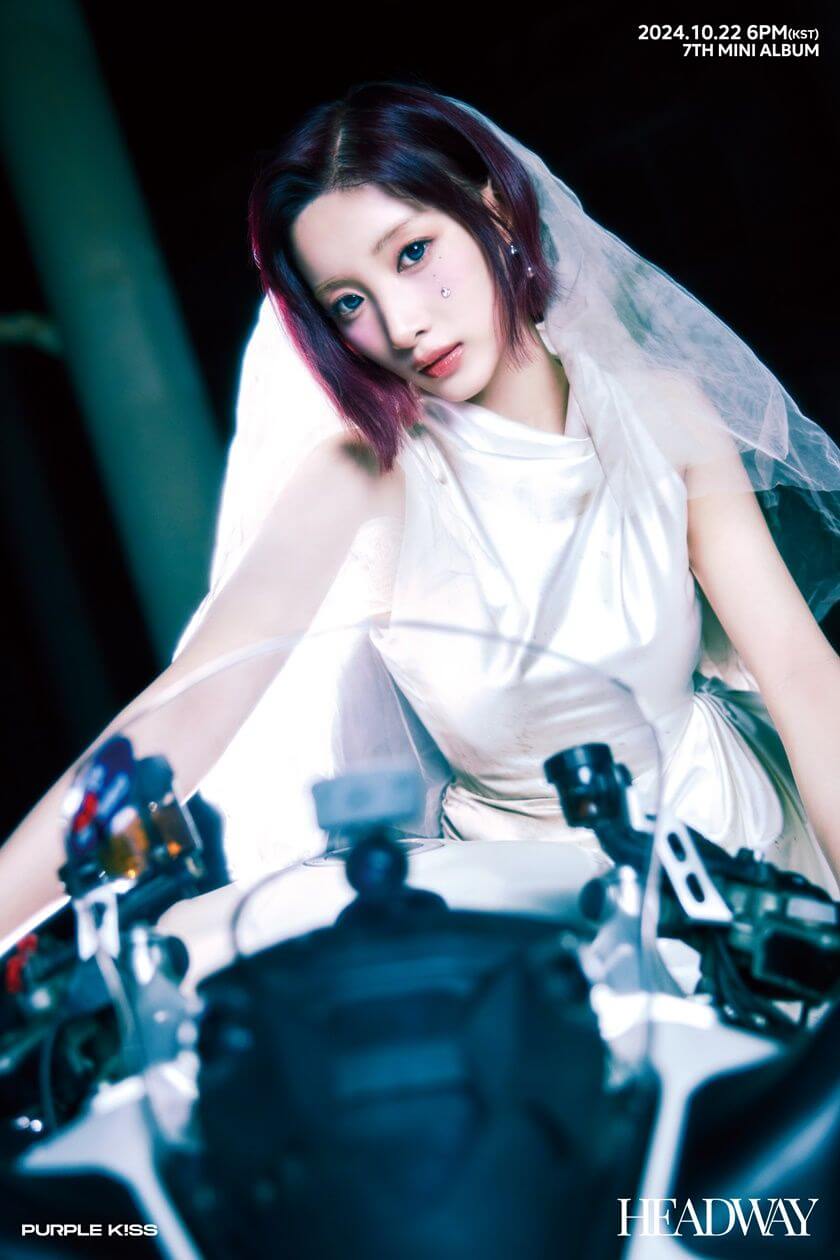 purple kiss ドシ サイン入りチェキ PURPLE KISS、7thミニアルバムのタイトル曲『ON MY BIKE』M/V